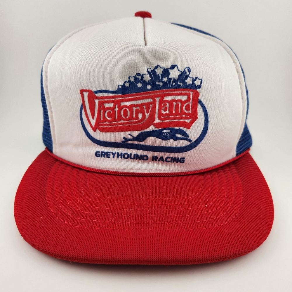 Vintage VictoryLand Casino Greyhound Racing rope snapback cap